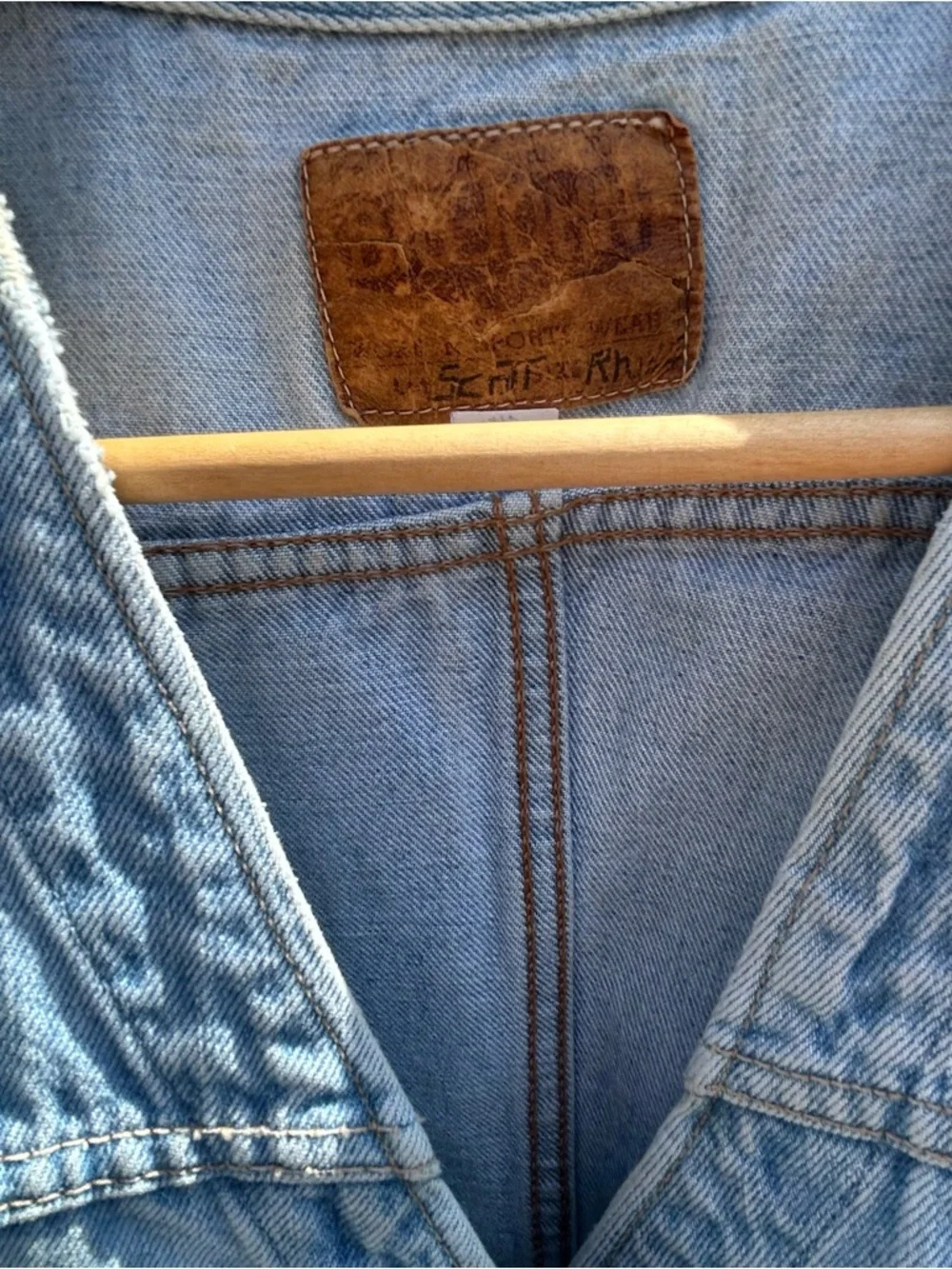 Big John Vintage Men’s Denim Vest Size 40in/ 101.5cm Chest - Picture 6 of 16